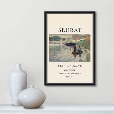 View Of Seine by Georges Seurat