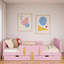 Lit plateforme avec tiroirs de rangement, garde-corps, petite tablette et crochets-99102474-99102473