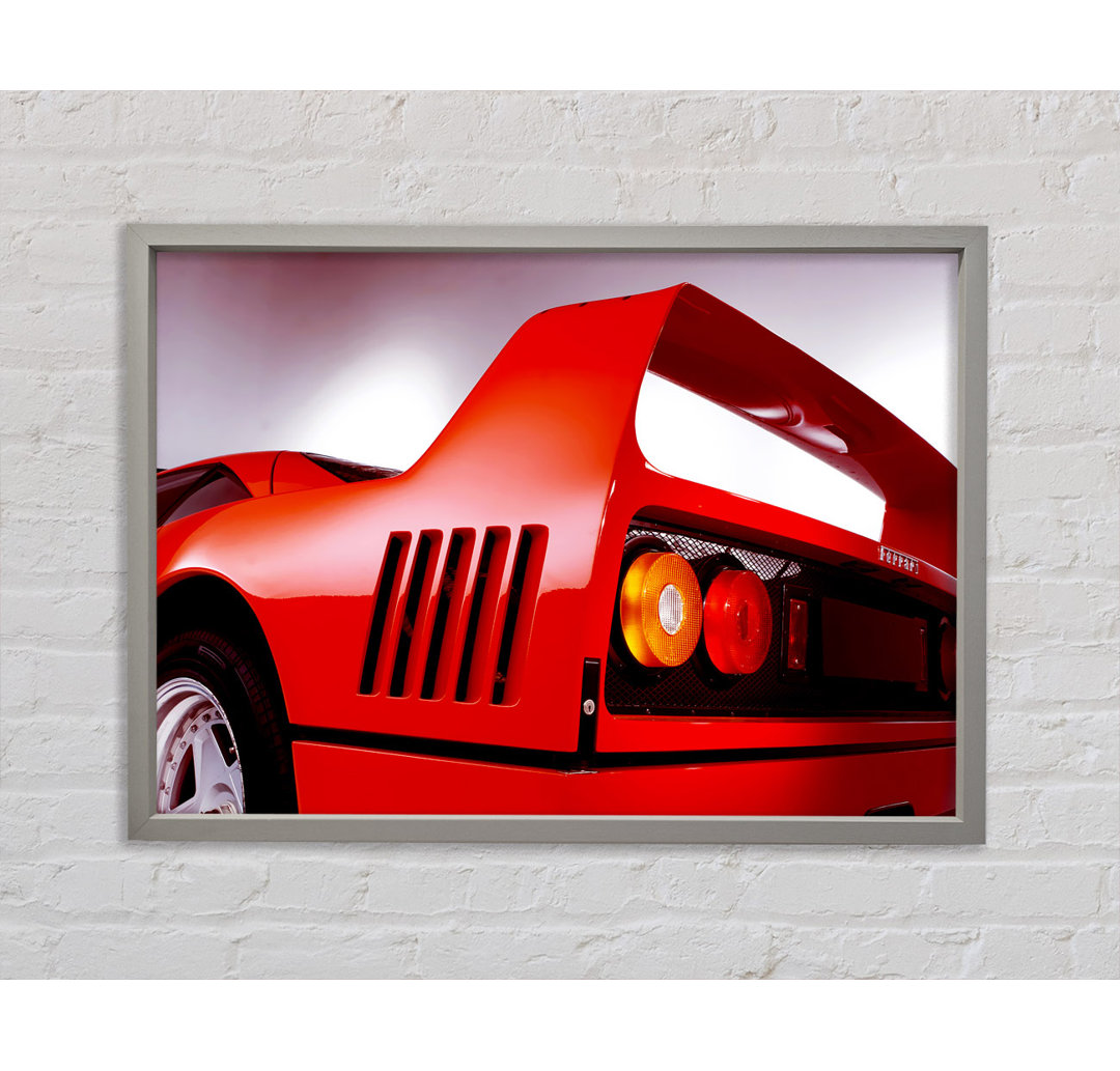 Ferrari F40 Spoiler - Einzelner Bilderrahmen Kunstdrucke auf Leinwand