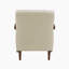 Fauteuil d'appoint moderne Mid-Century de 26 po de Velsen avec cuir fleur, accoudoirs en bois massif et ressorts ensachés en mousse haute densité-152691834