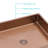 19"X15" Bathroom Sink In Rose Gold - Reduces Maintenance Efforts With Nano With Advanced Hygiene Features