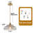 1-Light Single Novelty Glass Pendant-1586963917
