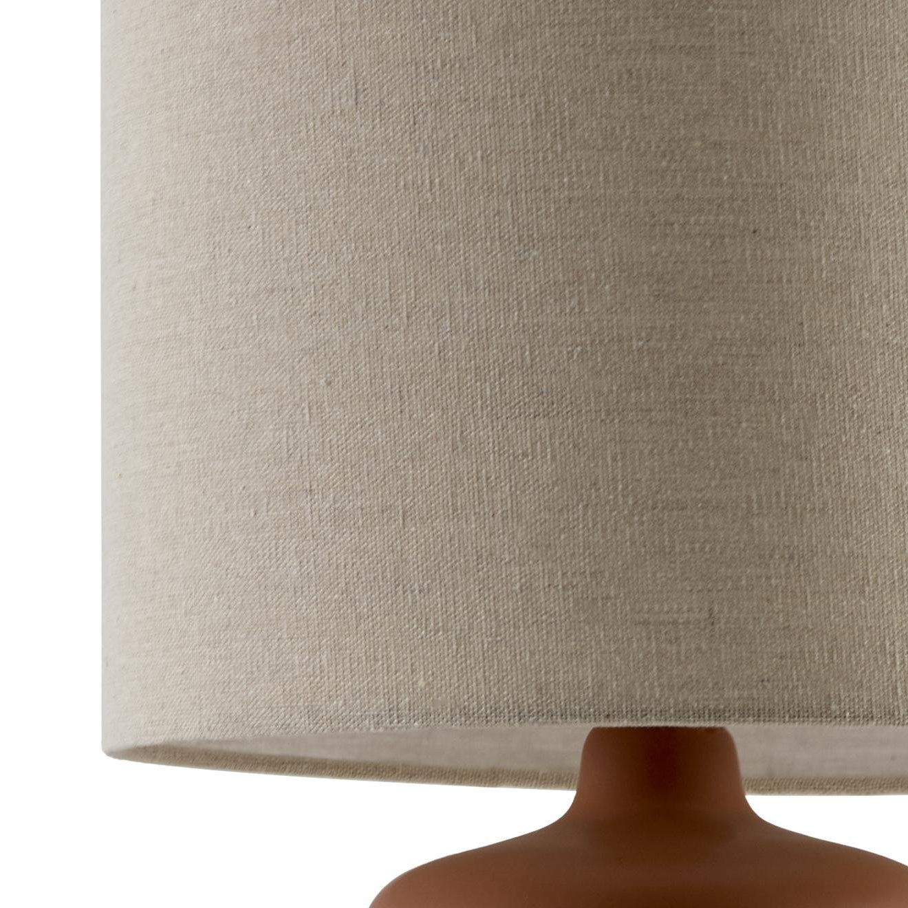 Pramit Ceramic Table Lamp, Red