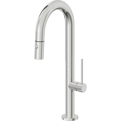 Pull-Down Prep/Bar Faucet With Button Sprayer
