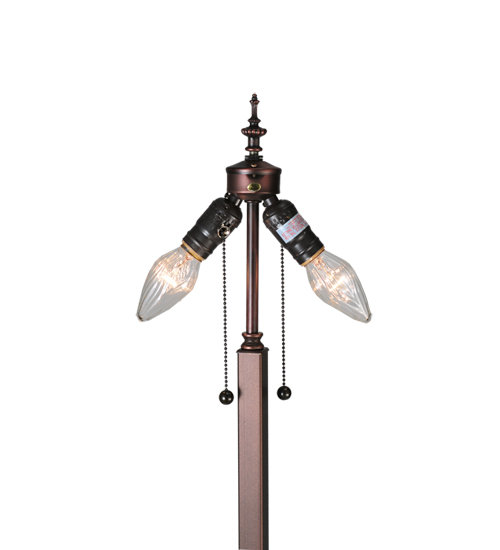 Mission 60'' Brown Floor Lamp Base Floor Lamp