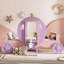 Lit simple de style princesse avec couronne