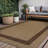 Beige/Brown Geometric Indoor/Outdoor Rug-658935345