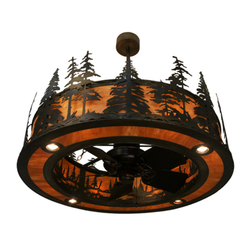 Tall Pines Downrod Ceiling Fan