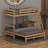 Twin Over Full Wood Bunk Bed With Built-In Desk, 3 Drawers And Ladder-1725138528