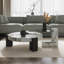 Table basse avec table d'appoint Bianco White