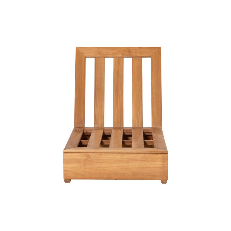 Arrihanna Outdoor Teak Lounge Chair, White