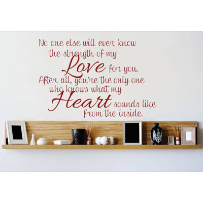 Text & Numbers Wall Decal