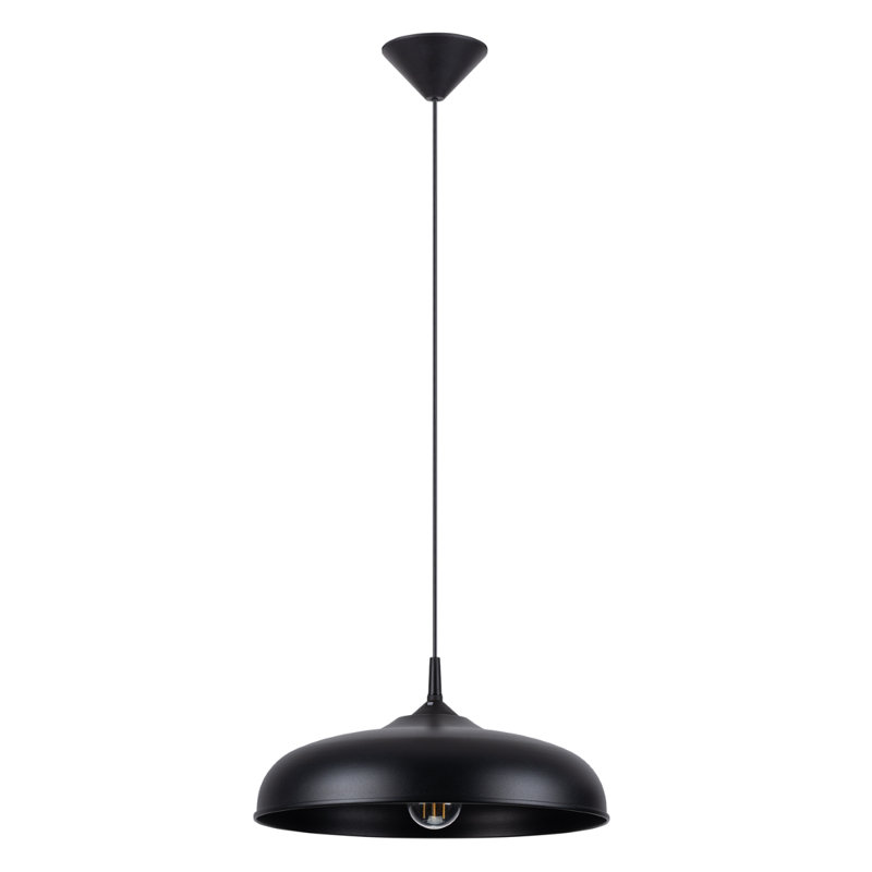 1 - Light Stainless Steel Pendant, Black