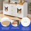 Buffet en bois à double enceinte pour chat