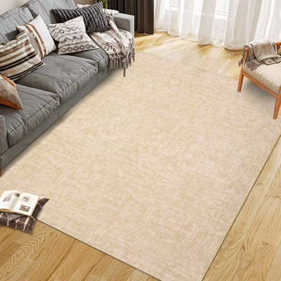 Tapis lavable à la machine Tapis de salon Grand tapis abstrait moderne, doux et antidérapant Tapis à poils courts pour la chambre à coucher sous la salle à manger Bureau à la maison Décor de ferme