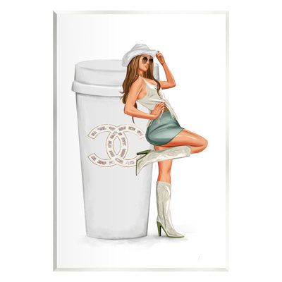 Tasse à café Glam Cowgirl Fashion par Ziwei Li