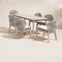 Bowery 6 - Person Acacia Wood Patio Dining Set with Rectangular Table , Cushions Included