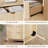 Fluted 4 Drawers Dresser for Bedroom