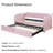 Twin Size Upholstered Daybed with Lift-Up Trundle Bed-2081678435