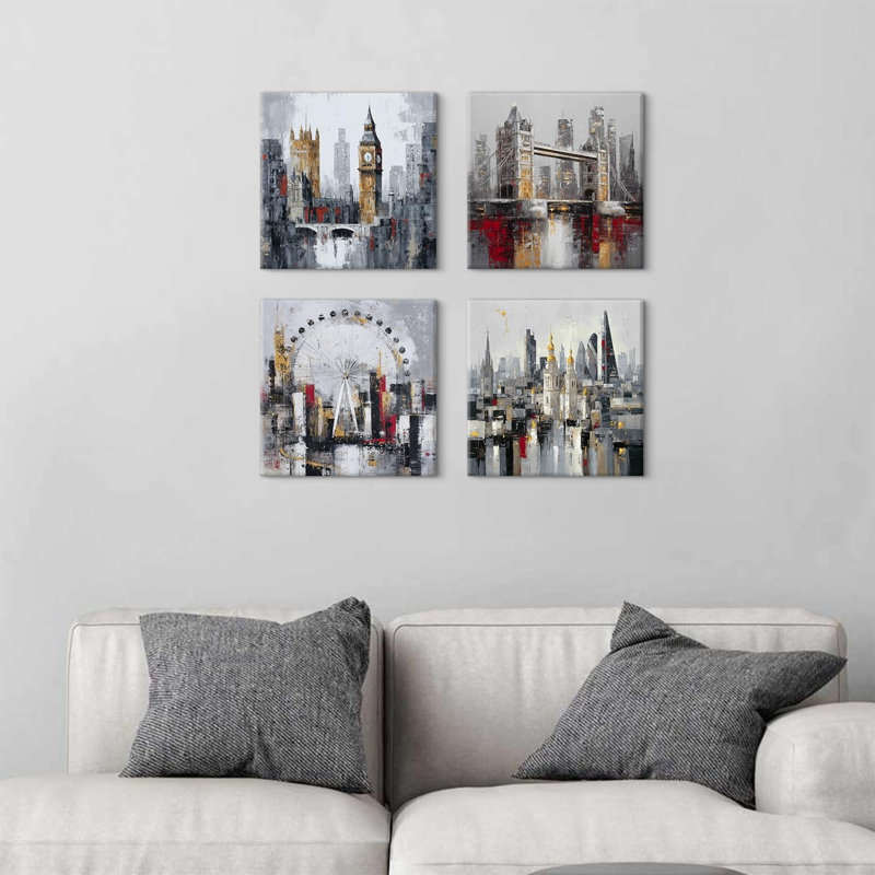 4 Piece Wrapped Canvas Print
