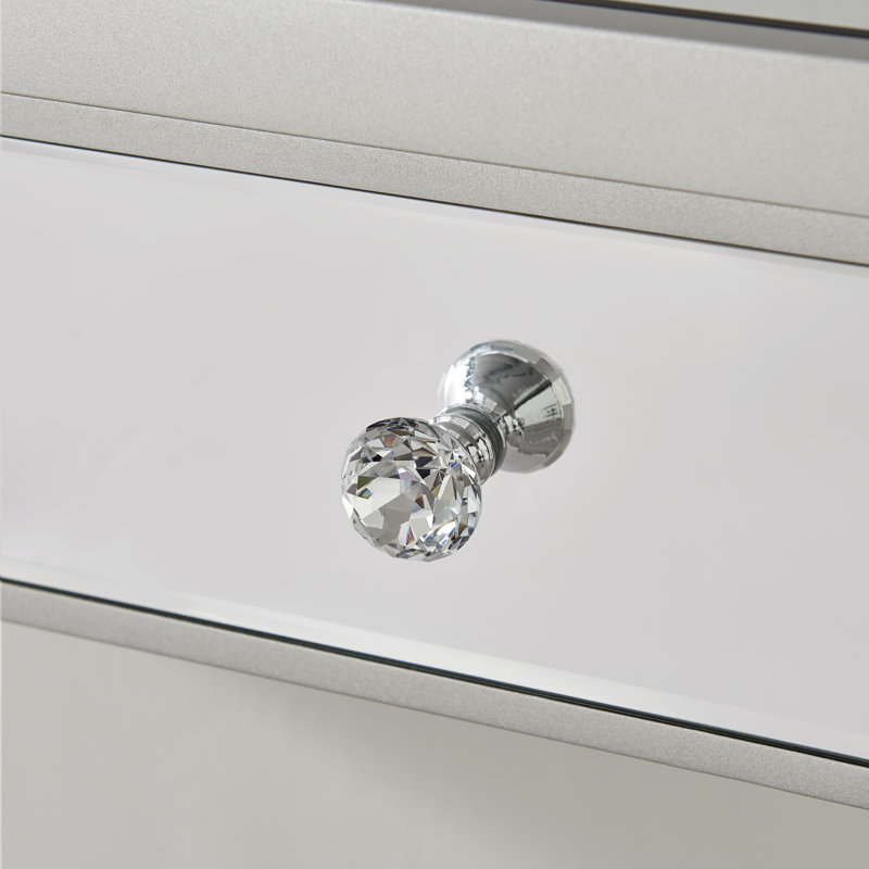Vienna Luxury Mirrored Console Vanity Dressing Table - Art Deco Glam Style