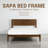  Sapa Solid Wood Bed Frame with 3D Carved Headboard, Japanese Joinery, No Box Spring Needed, Silent slats, Easy Assembly-1533463262-1533463260