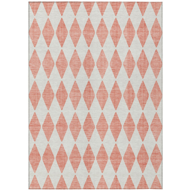 Loreen Washable Geometric Indoor / Outdoor Rug