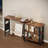 Sofa Table 360°rotating Tabletop 2-tier End Table