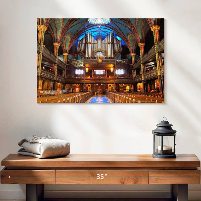 Orgue à tuyaux Notre Dame Basilica, H 16 po x l 24 po