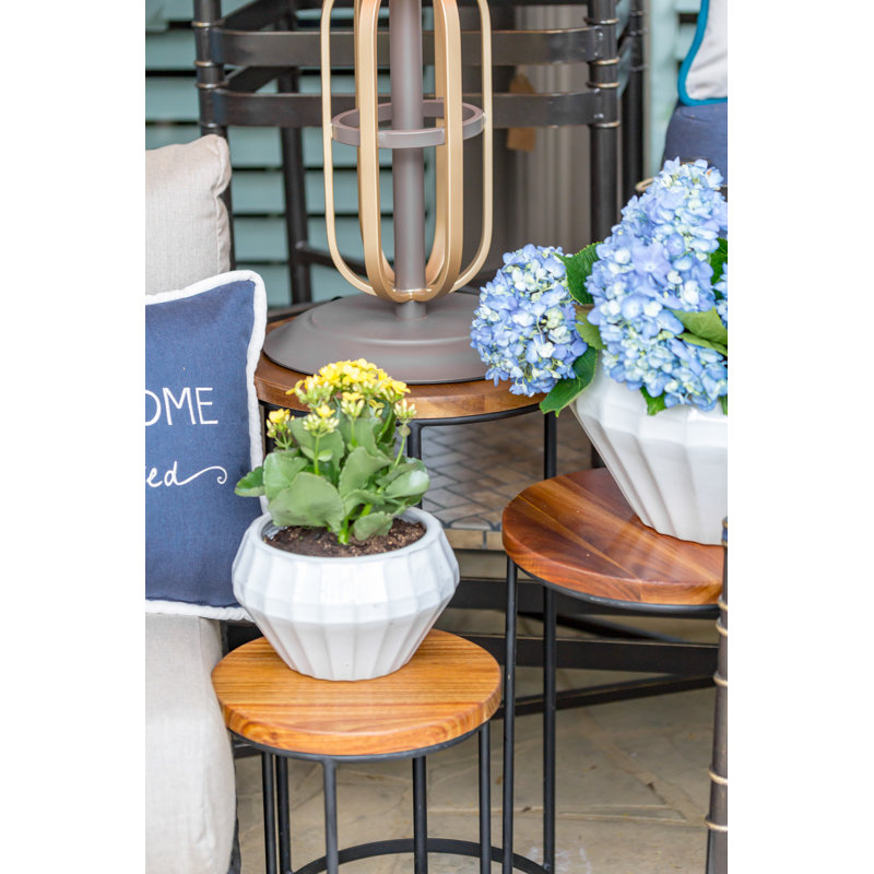 Solid Wood Nesting End Table
