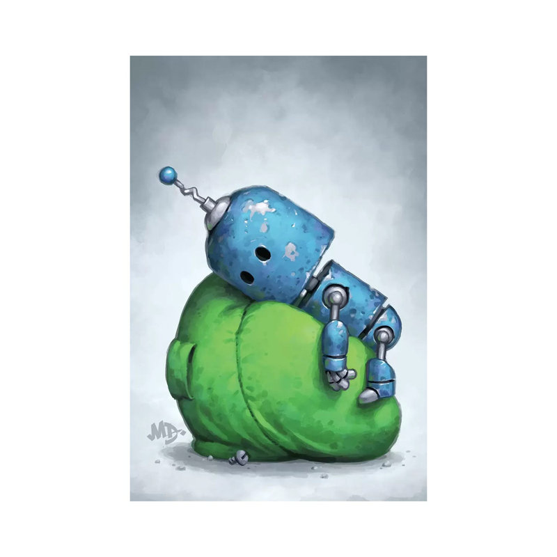 Pile faible par Matt Dixon-impression, Pas de tapis, H 26 po x l 18 po x 1,5 po, Toile tendue