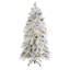 Arbre de Noël artificiel enneigé avec lumières DEL-1580586205