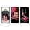 Rose Glamour II - ensemble d'art mural tendance de 3