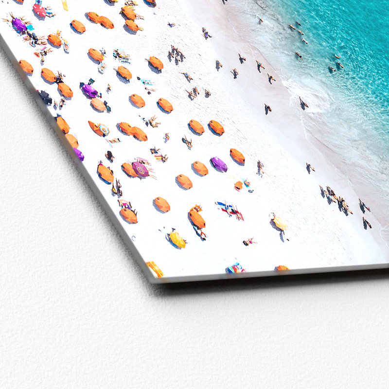 Beach I - No Frame Print on Glass, 80cm H x 80cm W