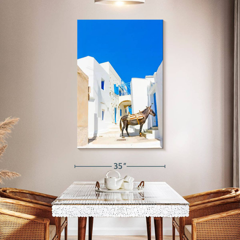 Aime Mule In Langadas, 51" H x 34" W