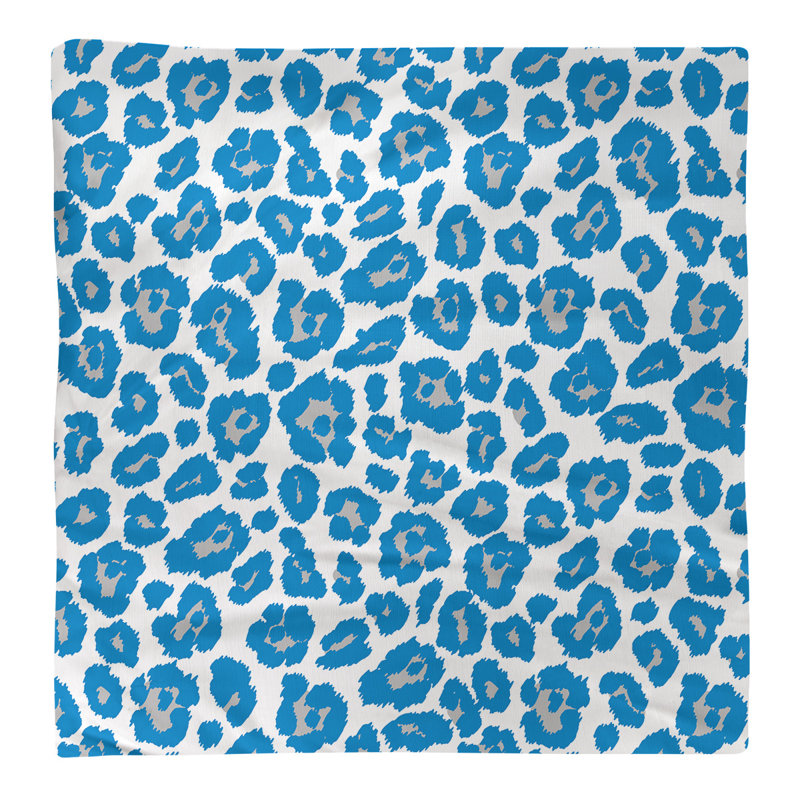 Serviette de foot Carolina, Blanc/argenté, 10 po x 10 po