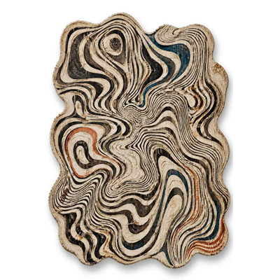 Tapis tissé à la crème Mosso