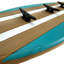 Support mural multicolore pour planche de surf, en bois et métal, 5 crochets, 71 cm de large