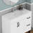 36-inch White Ceramic Bathroom Sink - Fits 36-inch Vanity, Pre-drilled Faucet Hole, Sleek Minimalist Aesthetic, Durable & Easy To Clean