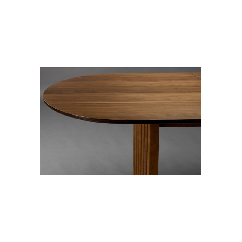Barlet Oval Walnut Wood Dining Table