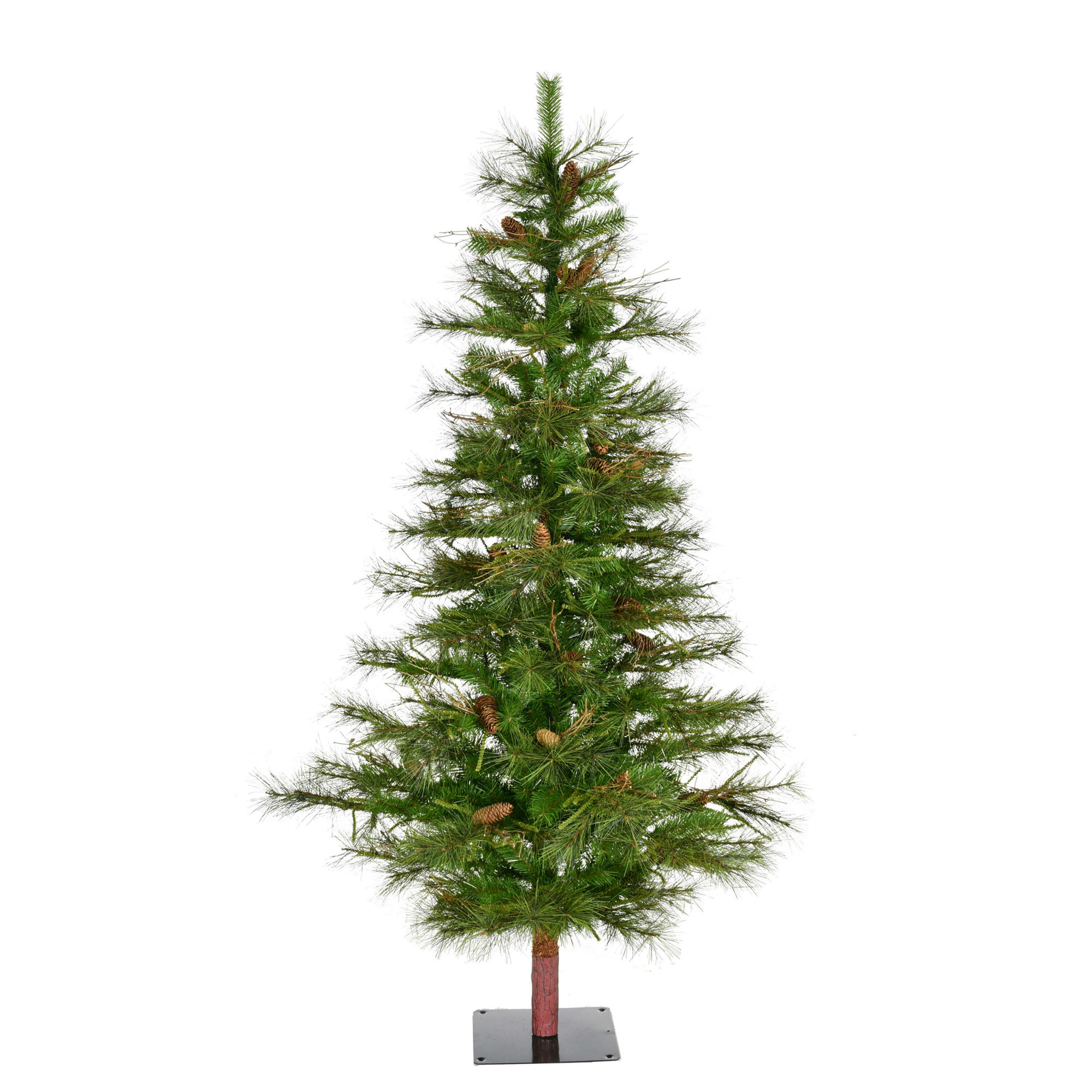 Ashland Fir Artificial Fir Christmas Tree with Pinecones, Not Pre-Lit, 6'