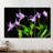 "Violete Belle" Frameless Free-Floating Reverse Printed Tempered Art Glass Panels Set