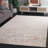 Ebony 927 Hand Tufted Wool/Cotton Abstract Rug in Light Brown/Ivory-108597889