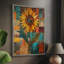 Reproduction encadrée FLORAL Series CDXC III - bois massif-1241485631