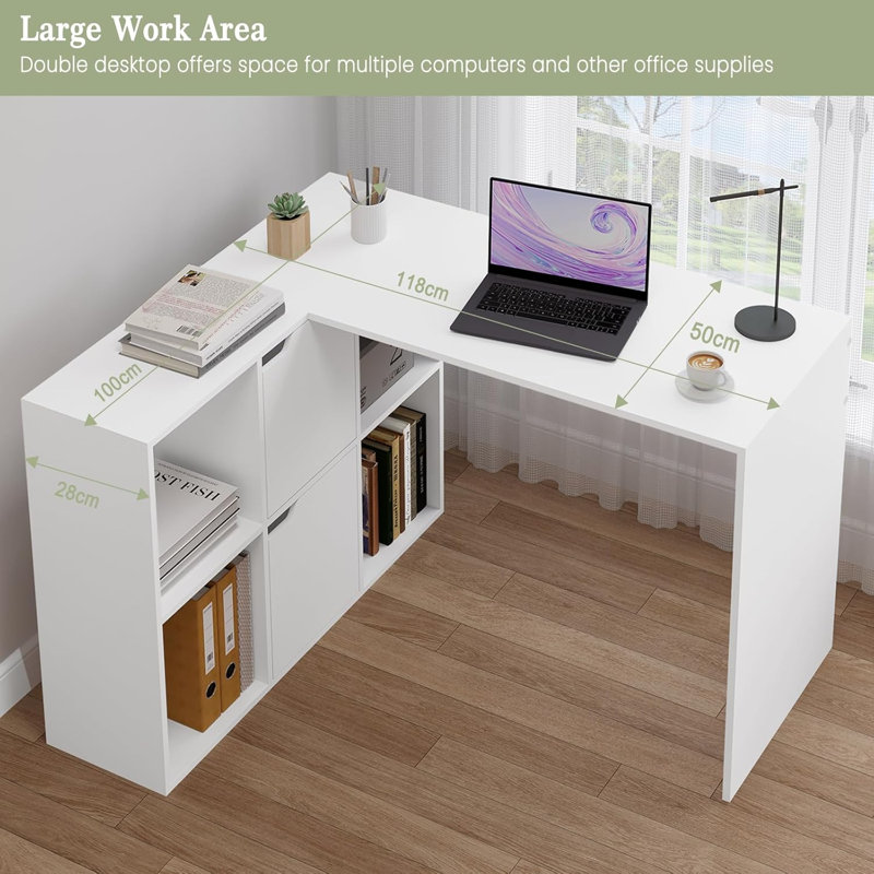 Osgar L-Shaped Writing Desk