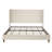 Peyton Upholstered King Bed with 54" Tall Tufted Headboard, Nailhead Trim Wingback, No Box Spring Needed, Ivory Velvet-596209581-596209579