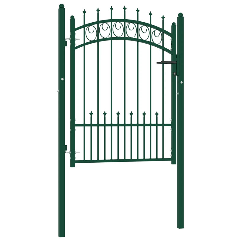 Nessie 259.08 cm W Gate Fencing, 175cm H x 102cm W, Green