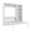 Grand lit caché pour plus d'espace avec tablettes de rangement-1334678501