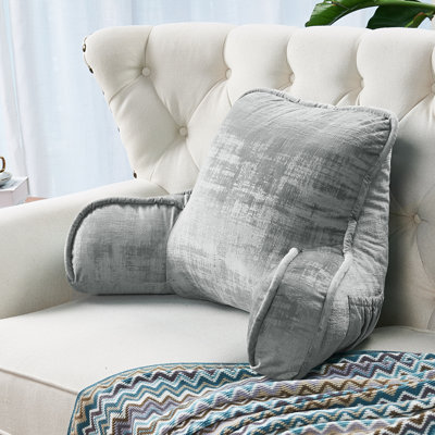 Textured Velvet Bedrest Pillow Cover & Insert