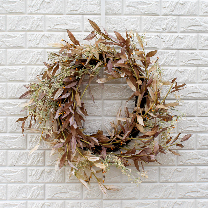 Faux Olive Silk 21'' Wreath